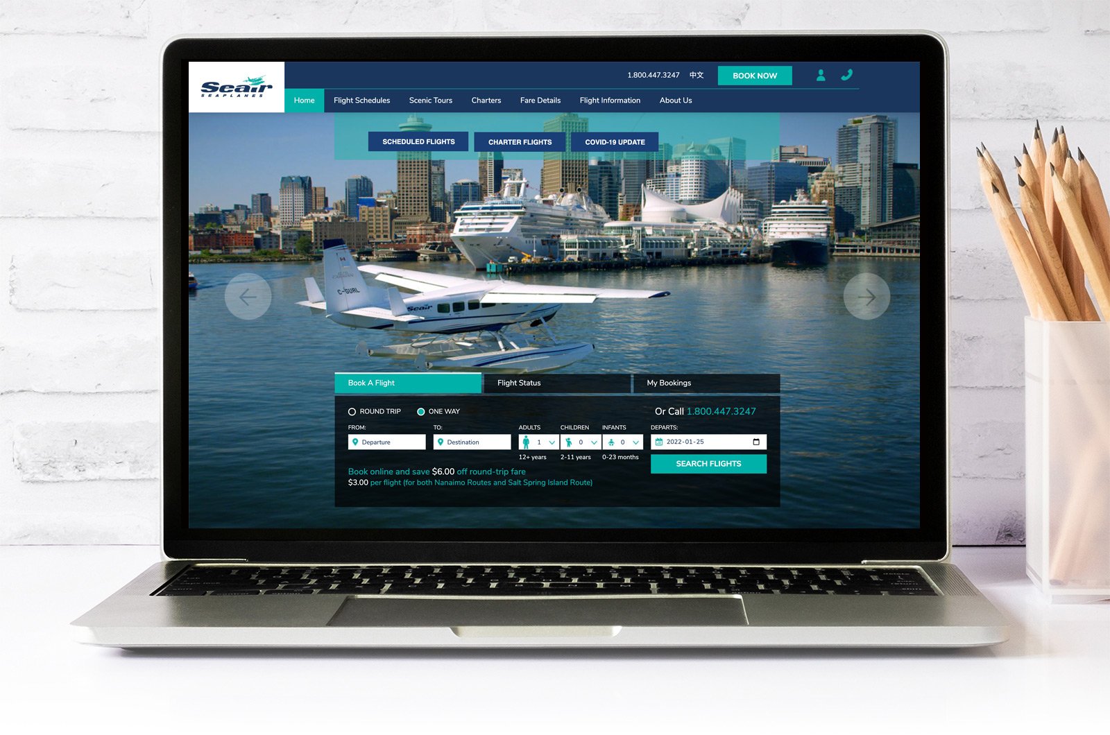 Sea Air Website Design & Development in Vancouver